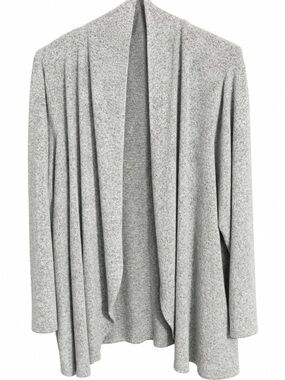 Kohl's Light Gray Open-Front Women's Sweater Cardigan 1x